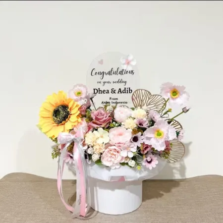 Bloom Box Akrilik Ucapan Wedding Kalibata City